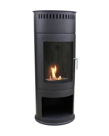 Washington Sort Rund Bioethanol Brændeovn