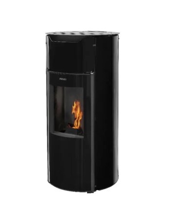 Aduro Brændeovn Sort Glas 110x53x54