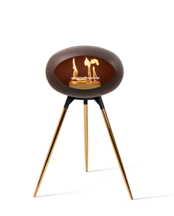 Biopejs Mocca Ground High Rose Gold Skål Sorte Ben