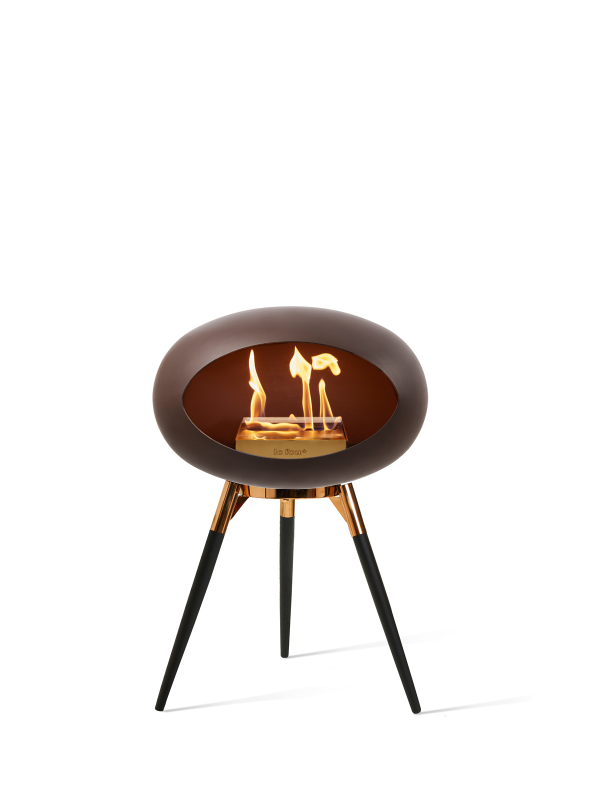 Biopejs Mocca Ground Low Rose Gold Skål Ben Røget