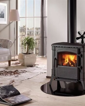 Blæser Til Brændeovn Som Fordeler Varmen Rummet