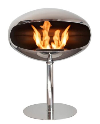 Cocoon Pedestal Poleret Stål