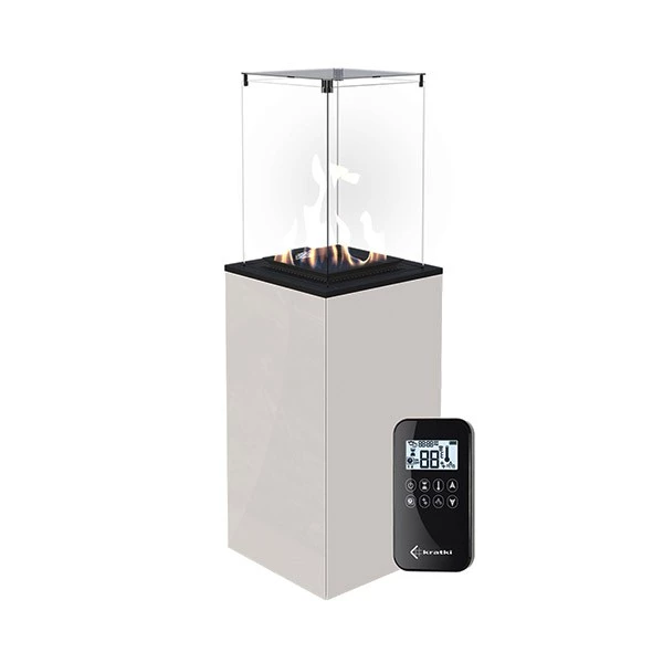 Deluxe Patio Remote Gaspejs Outdoor Hvid