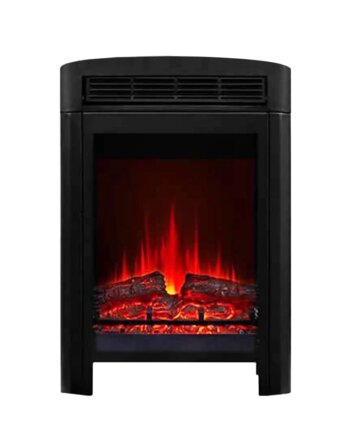 Fritstående Elektrisk Kamin Sort