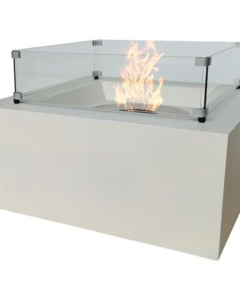 Heatus Mallorca Biopejs Ildbord Hvid 77x77x33cm