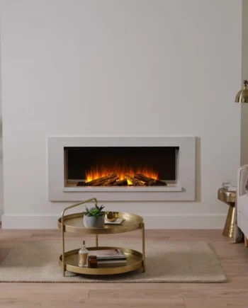 Holbury 870 Hvid Marmor Indbygget Elpejs