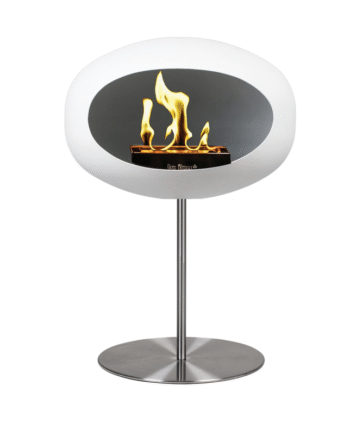 Hvid Biopejs Ground Steel Low 50cm Rustfri Stål