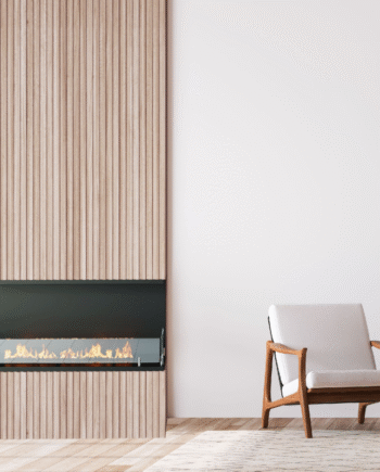 Indbygningsbiopejs Sidet Panorama Hjørne