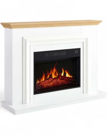 Marbelya Fritstående Klassisk Elpejs Hvid Egetræ