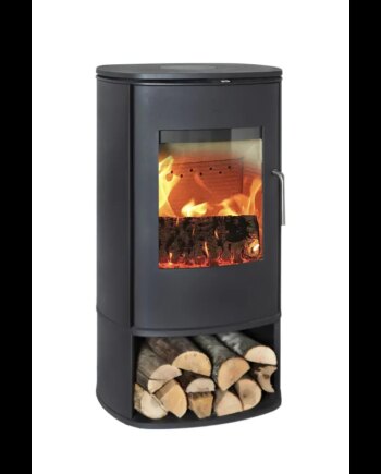 Morsø 8143 åben Sokkel Sort Malet Brændeovn