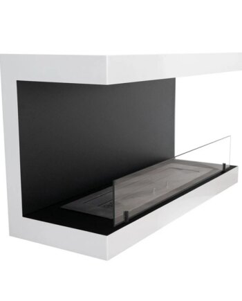 Tre Sidet Hvid Væghængt Biopejs 120