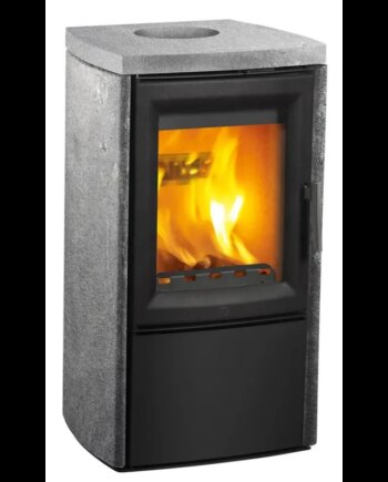 Varde Aura Natursten Grå Kun Topafgang Brændeovn