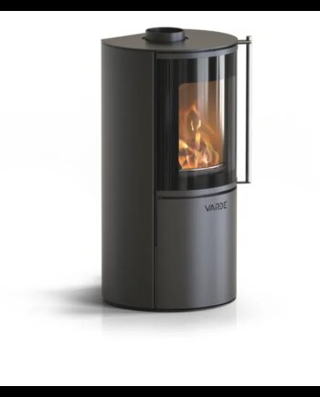 Varde Brændeovn Nordic Glas Sort 51x45x98cm