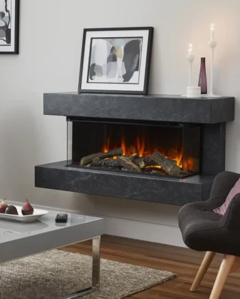 Winchester 1600 Grå Marmor Brede Vægmonterede Elpejs